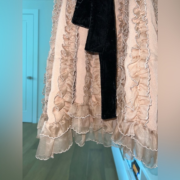 Red Valentino Ruffle Dress in Light Pink - Picture 7 of 11